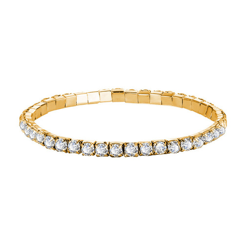 Best-selling diamond-studded heart-shaped Roman bracelet with unique design, Instagram-inspired minimalist crystal zirconium bracelet
