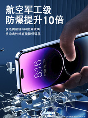 適用蘋果15plus磨砂防窺膜14promax聽筒防塵網iphone13鋼化膜11XR