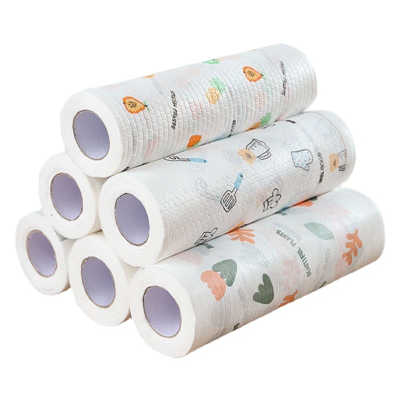 Desechable perezoso trapo cocina lavavajillas descontaminación toallitas húmedas y secas de doble uso lavable para el hogar suministros de limpieza al por mayor