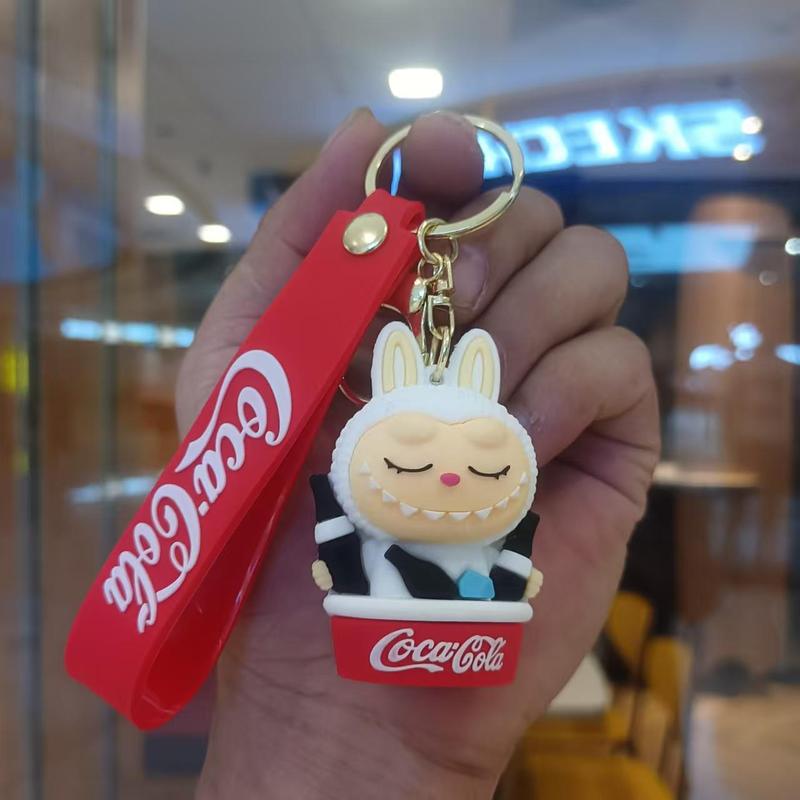 クリエイティブホットスタイルラブブキーホルダー漫画リトルシープペンダントおもちゃベビーグラバーかわいいキーチェーンリング卸売|undefined
