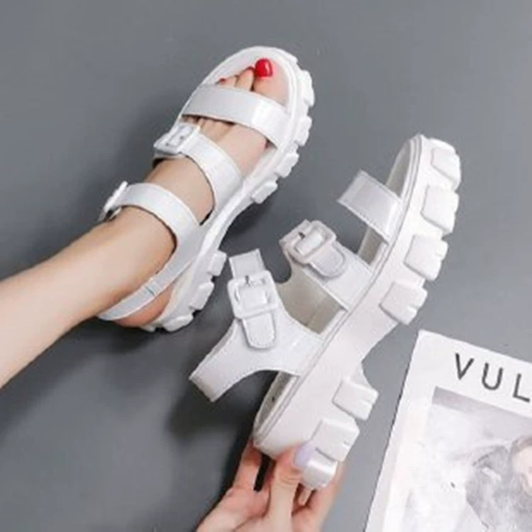 Высокие летние сандалии на платформе, модная обувь, стиль Chanel, коллекция 2022 года, корейский стиль, оптовая продажа