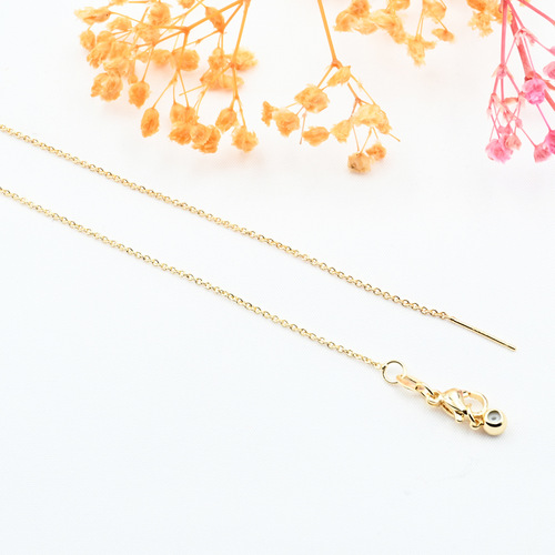 18k Rose Gold White Gold Plated Colorfast Versatile O-Ring Chain Necklace Manufacturer Wholesale