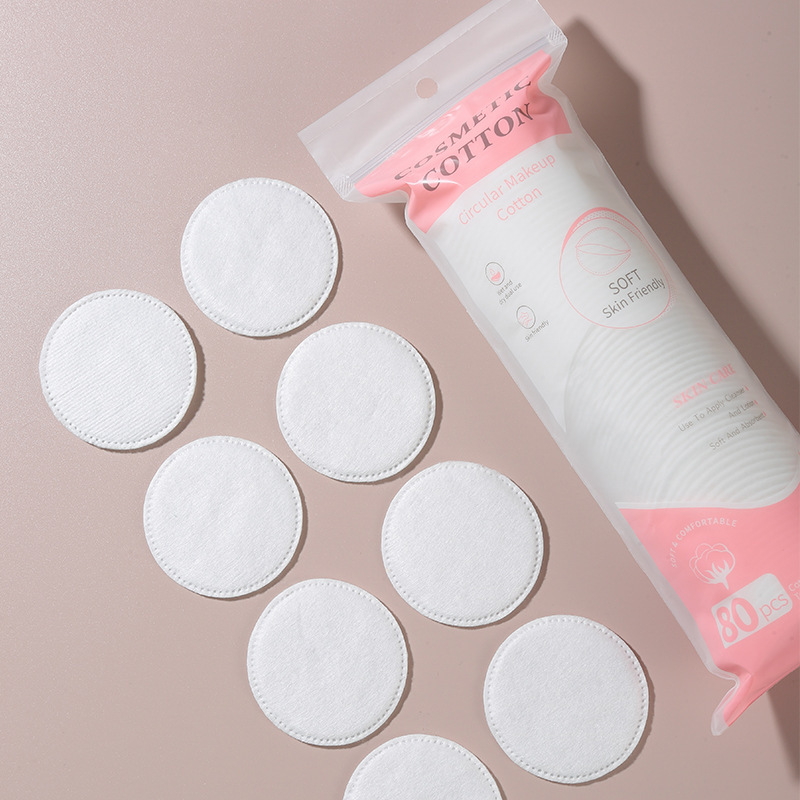 LMLTOP 80pcs Cotton Round Pads Makeup Cotton Pads SY443