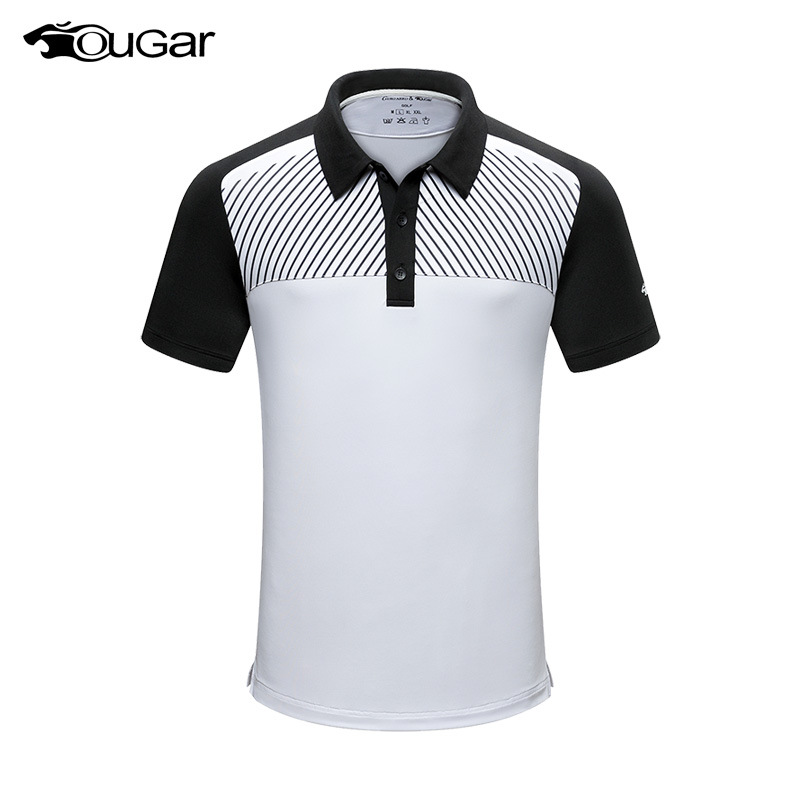 Summer Golf Clothing Men's Short-Sleeved T-Shirt Lapel Polo Shirt Breathable Quick-Drying Sports Ball Clothes