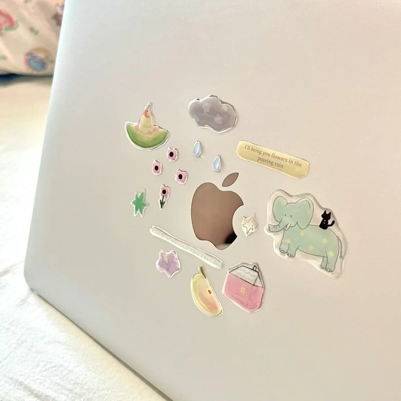 お好みのステッカー 猫の生活 ゼリーステッカー かわいい立体 DIY Guka iPad 携帯電話ケース コンピュータステッカー|undefined