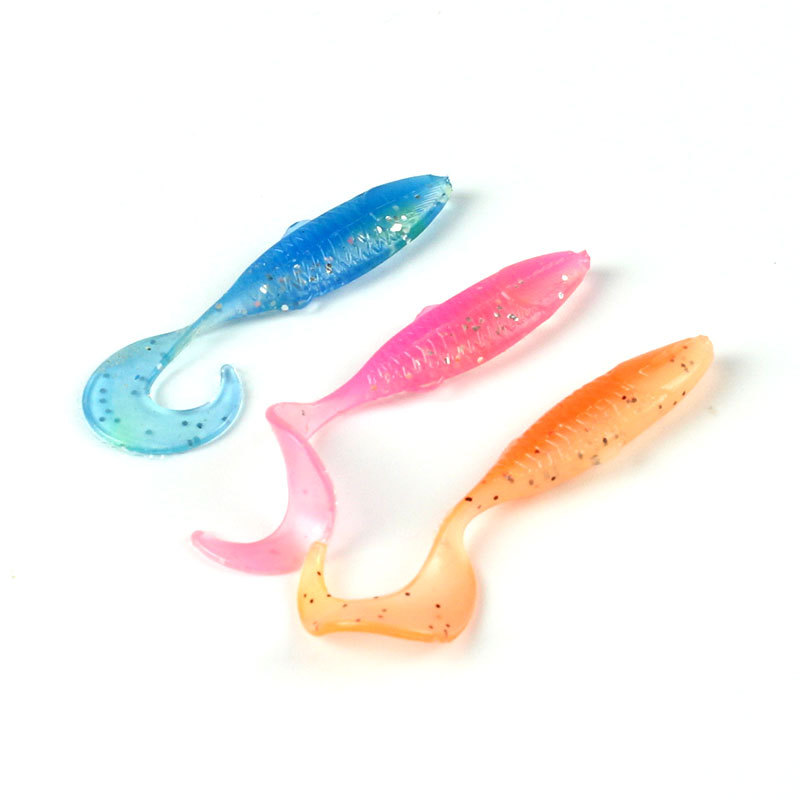 4 Colors Soft Grubs Fishing Lures Soft Baits Fresh Water Bass Swimbait Tackle Gear