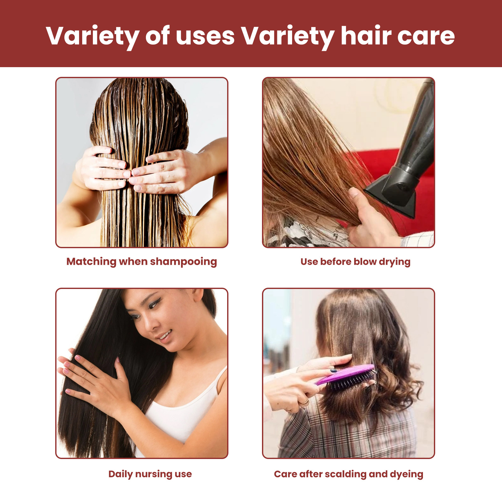 Wash EELHOE No Smooth Smooth, Smoothing Repairing Split Forks, Dry and Fury Moisturizing Hair Lotion, ing_voghion.com
