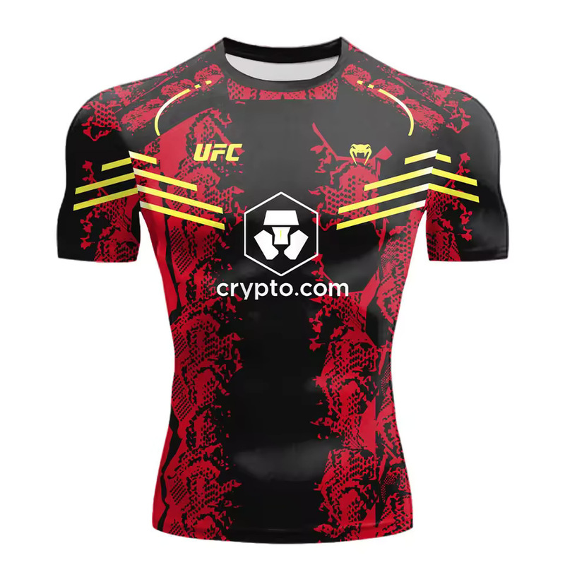 Summer New Hot-Selling Ufc Boxing Game Chaser T-Shirt for Men and Women Casual Breathable Oversized Quick-Drying Short-Sleeved Tops