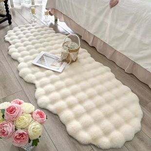 New Rabbit Fur Plush Wavy Bubble Plush Bedroom Bedside Living Room Bay Window Sofa Blanket Coffee Table Carpet Mat