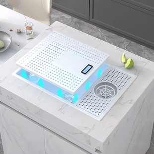 White bar small sink mini small sink island invisible small size sink coffee shop hidden cup washer