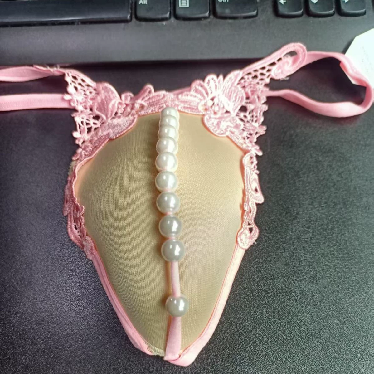 Сексуальные штаны из жемчуга, леска, брюки