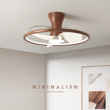 中古卧室风扇灯包豪斯复古餐厅灯风扇一体2025新型吸顶式电风扇灯