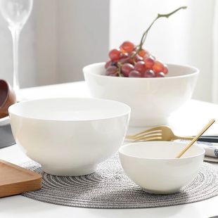 Underglaze Color Tableware Jingdezhen Non-Hanging Oil Bone China Bowl Household Bowl Soup Noodle Ceramic Bowl and Dish Set Healthy