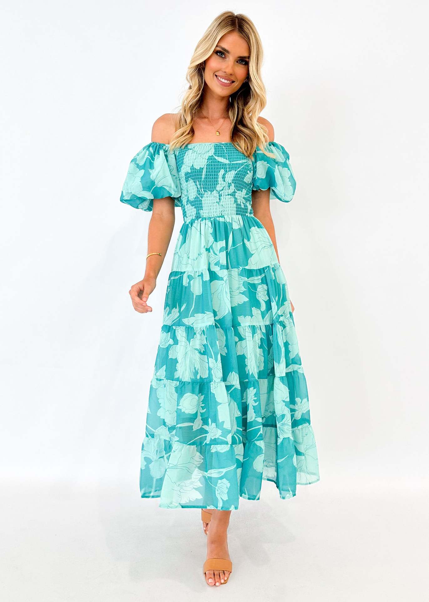 308g Weight Maxi Long Dress Dress Length Type Short Sleeve Sleeve Length S1562 Dresses Type Puff Sleeve Sleeve Type Polyester Fabric Type High Waist Waist Line Holiday, Daily Occasion Boat Neck Neckline Slim Fit Type Solid Color Pattern Summer Season Women's Gender Elegant Style Wholesale Women's Elegant Solid Color Holiday Daily Boat Neck Short Sleeve S1562 3