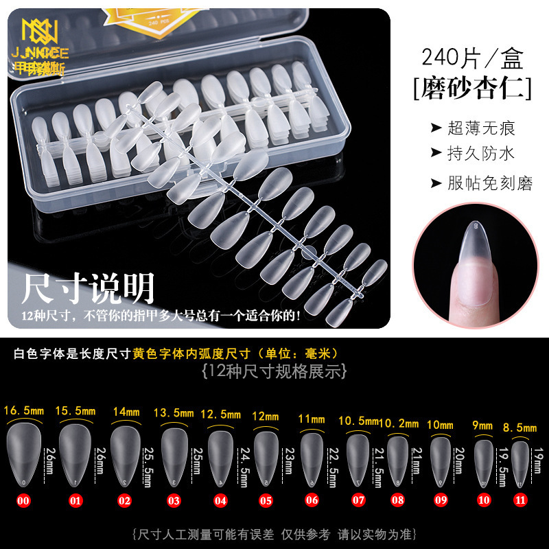 Europa y los Estados Unidos arco plano sin marcas sin grabación caja de molienda transparente esmerilado desmontable extensión de la mitad de la hoja de manicuras de doble uso