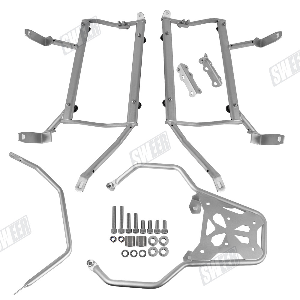 Suitable for Bmw Motorcycles F750Gs/F850Gs Adv Stainless Steel Three-Box Bracket Tail Box Rack Side Box Rack