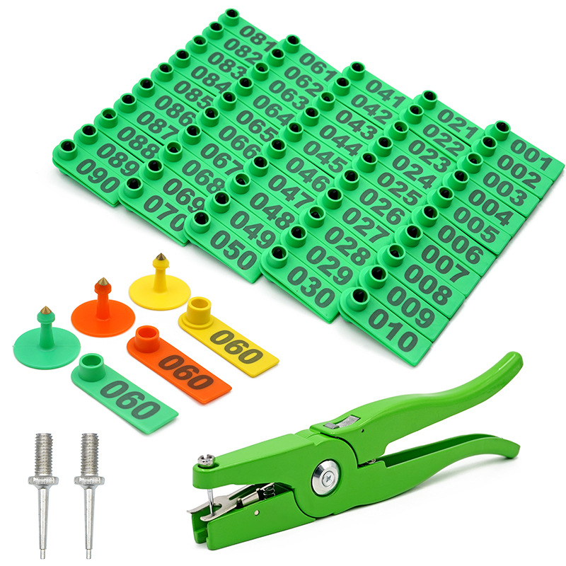 Oveja oreja etiqueta alicates cerdo ganado oveja oreja etiqueta veterinaria oreja animal oreja etiqueta Cerda oreja