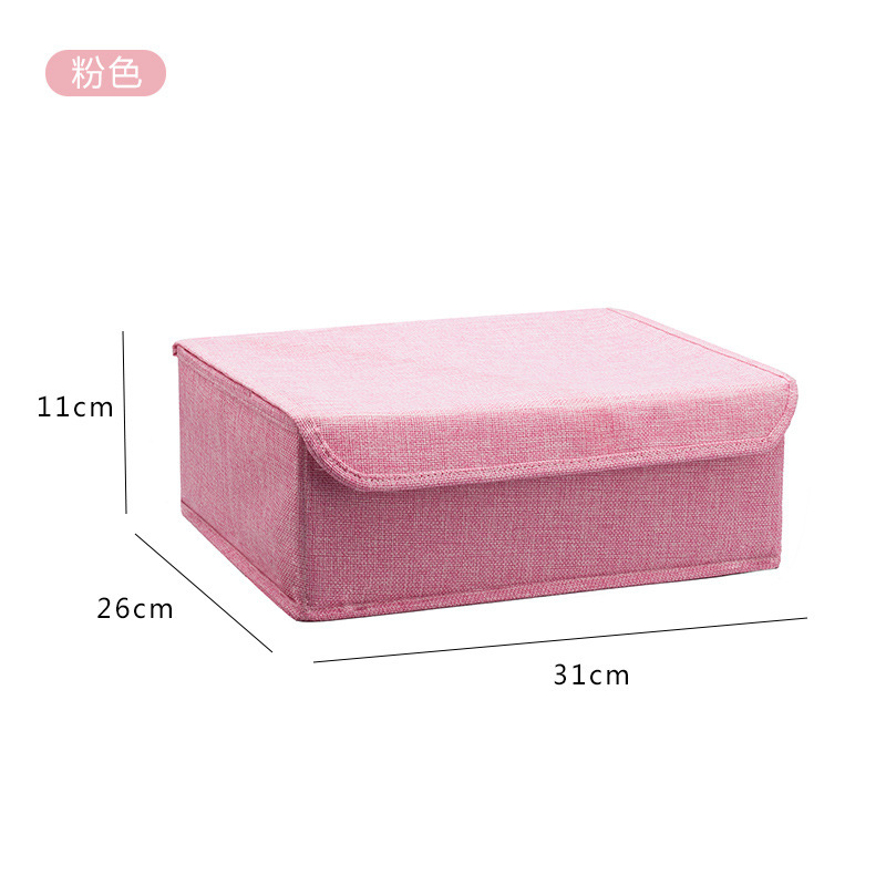 水洗い可能靴下下着分格収納ケース下着収納ケース布芸有蓋整理ケース学生寮