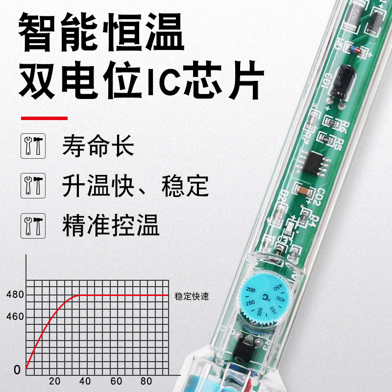 クロスボーダー907温度調整可能な電気はんだごて905恒温はんだごて家庭用パソコン修理溶接工具はんだごてセット|undefined
