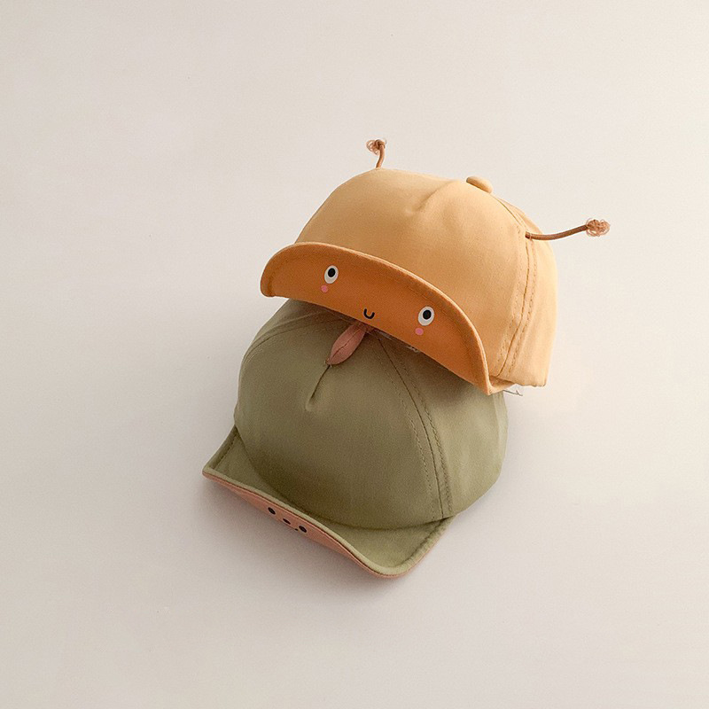 Sombrero de bebé primavera y otoño lindo súper lindo gorra de pico delgada para niños gorra de béisbol sombrilla de protección solar para bebés masculinos y femeninos