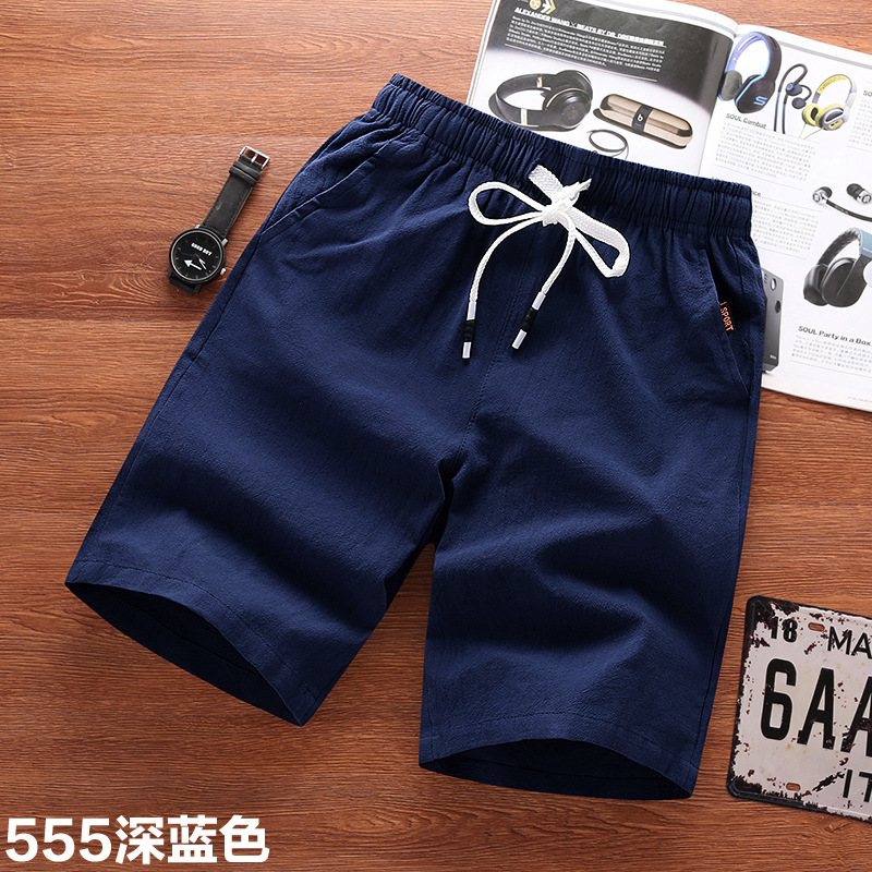 Pantalones cortos de verano transpirables pantalones cortos de verano para hombres delgados sueltos más tamaño Pantalones deportivos casuales pantalones medios pantalones de moda para hombres