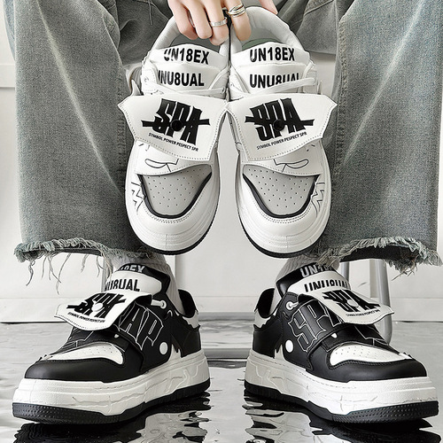 Niche design black warrior version bread shoes casual new national fashion brand dad shoes sports skateboard shoes live broadcast shoes
