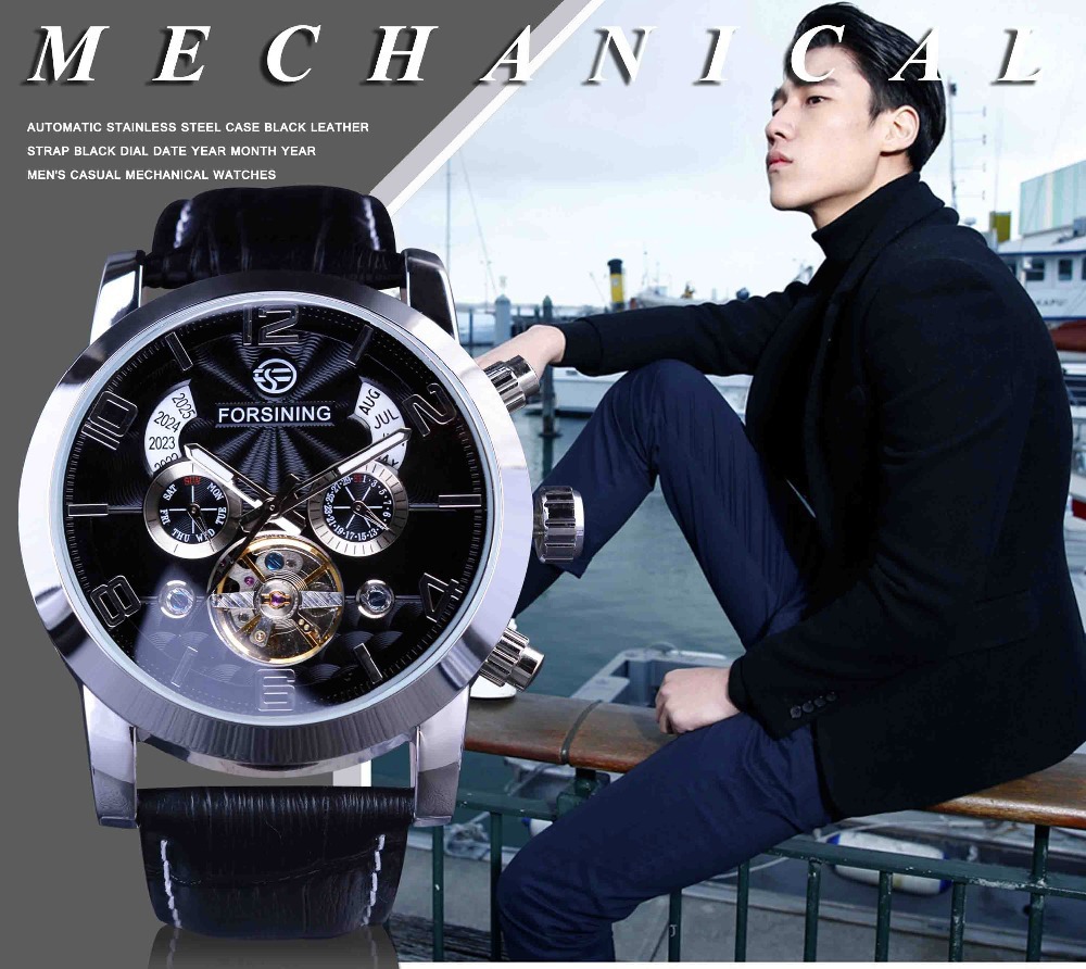 Men's Automatic Mechanical Watch With Tourbillon And Large Dial_voghion.com