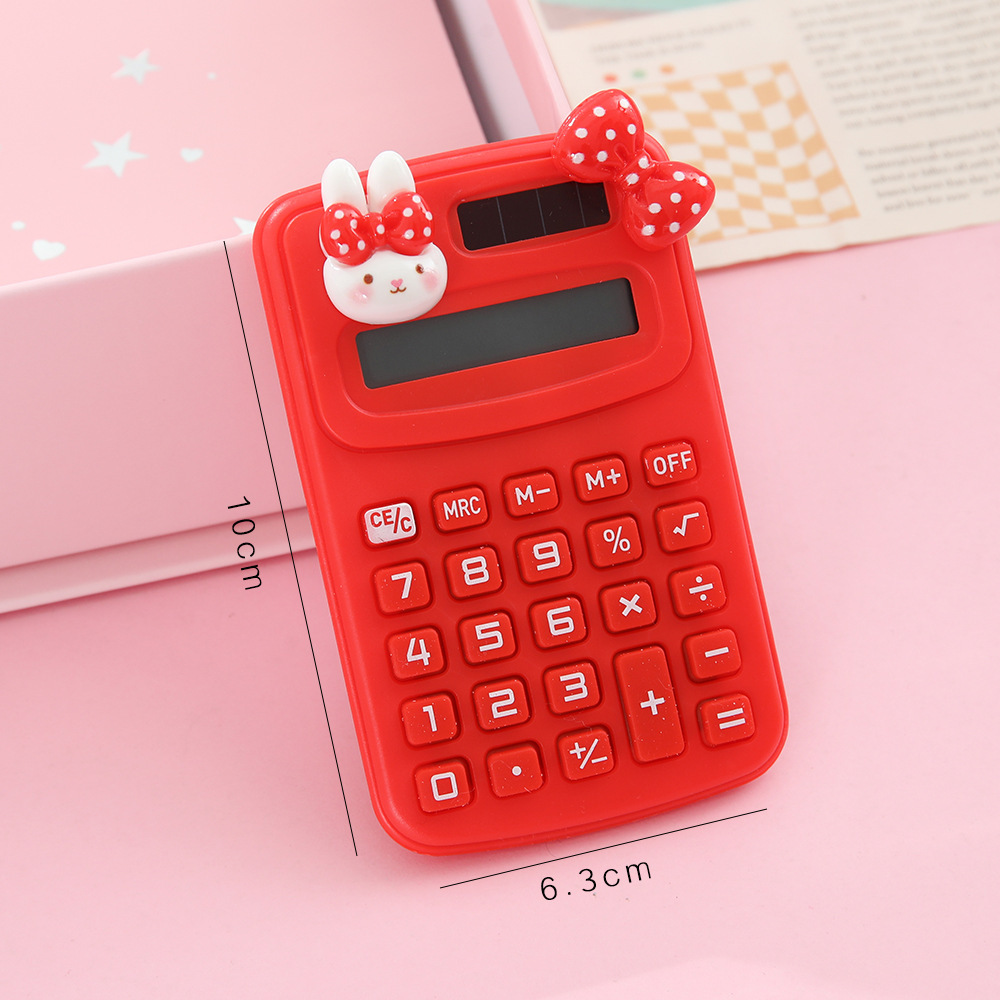 Mini Calculadora Portátil de Plástico Pantalla de 8 Dígitos para Estudiantes y Oficina