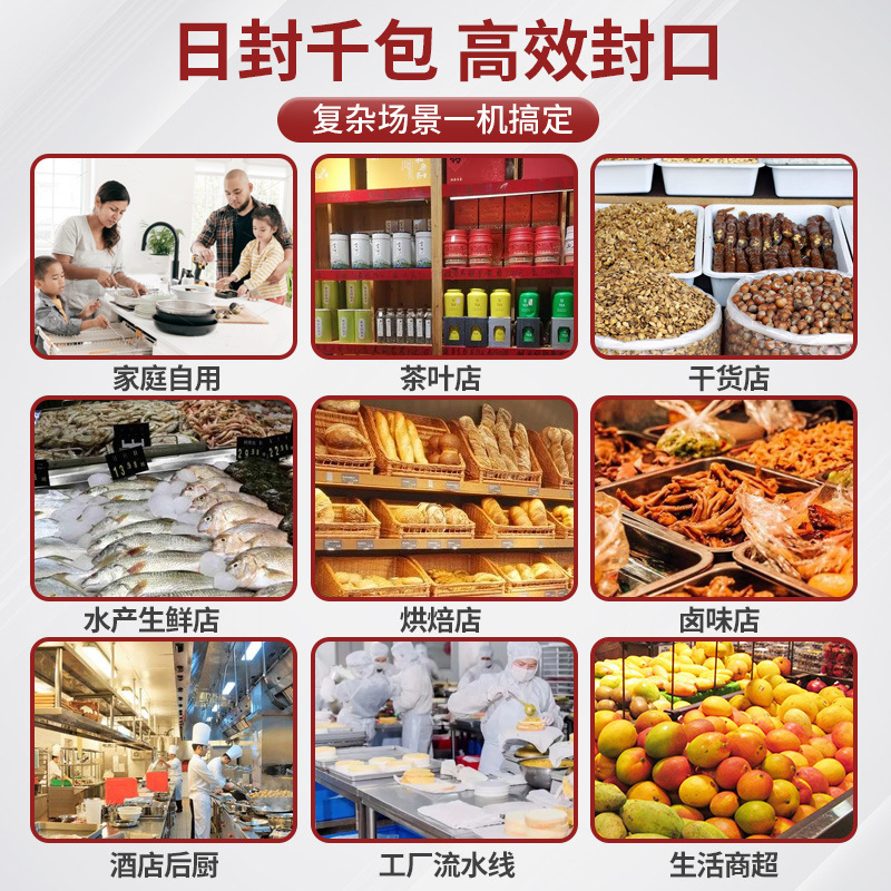 商用食品真空包装機全自動大型米煉瓦熟食楊梅乾湿両用真空封口機|undefined