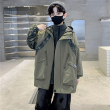 男童秋冬季冲锋衣三合一可拆卸外套2024新款中大童潮牌初高中夹克