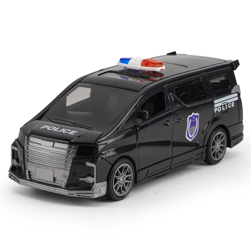 Juguete de doble puerta de simulación para niños modelo de coche inercial coche de luz y sonido coche de policía de bomberos juguetes para niños