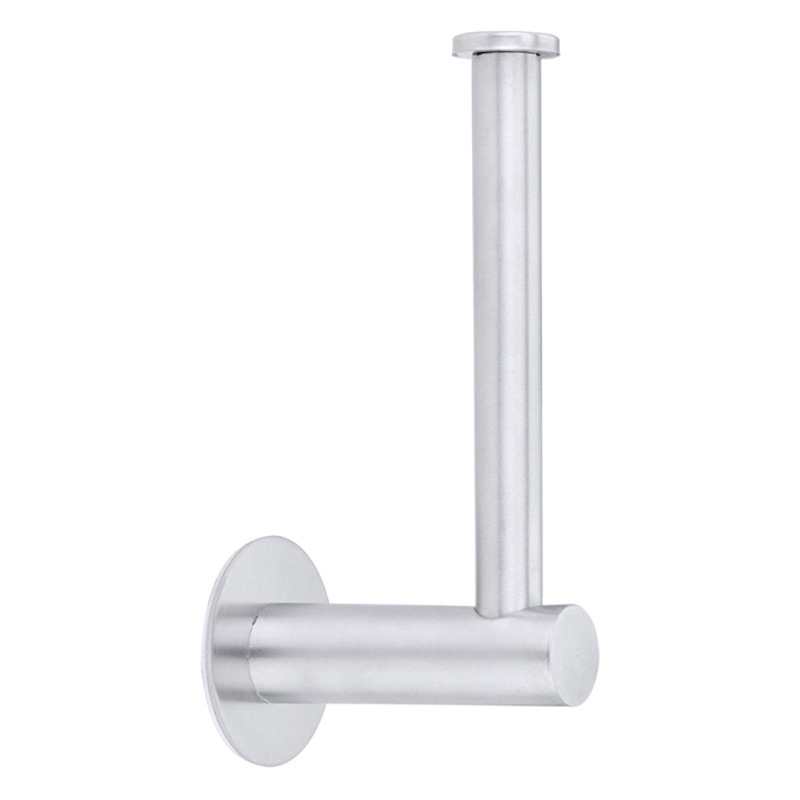 Punch-free stainless steel tissue holder hotel bathroom toilet roll paper holder square tube round tube black toilet paper holder