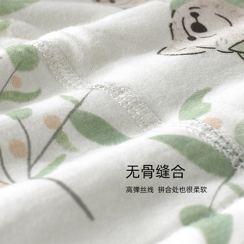 Baby innerwear set autumn and winter cotton interlayer children's base set for boys and girls autumn top and bottom sleepwear set for babies home clothing set