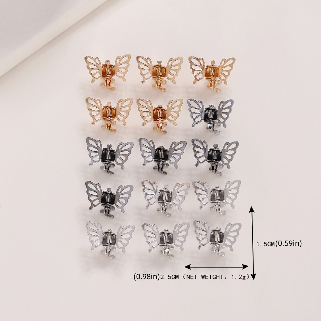 Cute Butterfly Metal Plating Hair Claws display picture 1