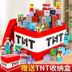 益智磁力新款儿童玩具磁力积木全套拼搭磁性方块TNT收纳盒批发男