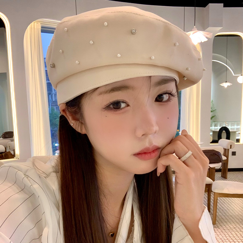 Zhou Gi para la versión coreana temperamento boina niños primavera y otoño mostrar la cara pequeño sombrero pintor japonés sensación alta retro versátil