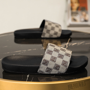 Jinjiang Dachang 2025 Summer New European and American Slippers for Couple Outer Wear Sandals Indoor Men's and Women's Household Korean Style