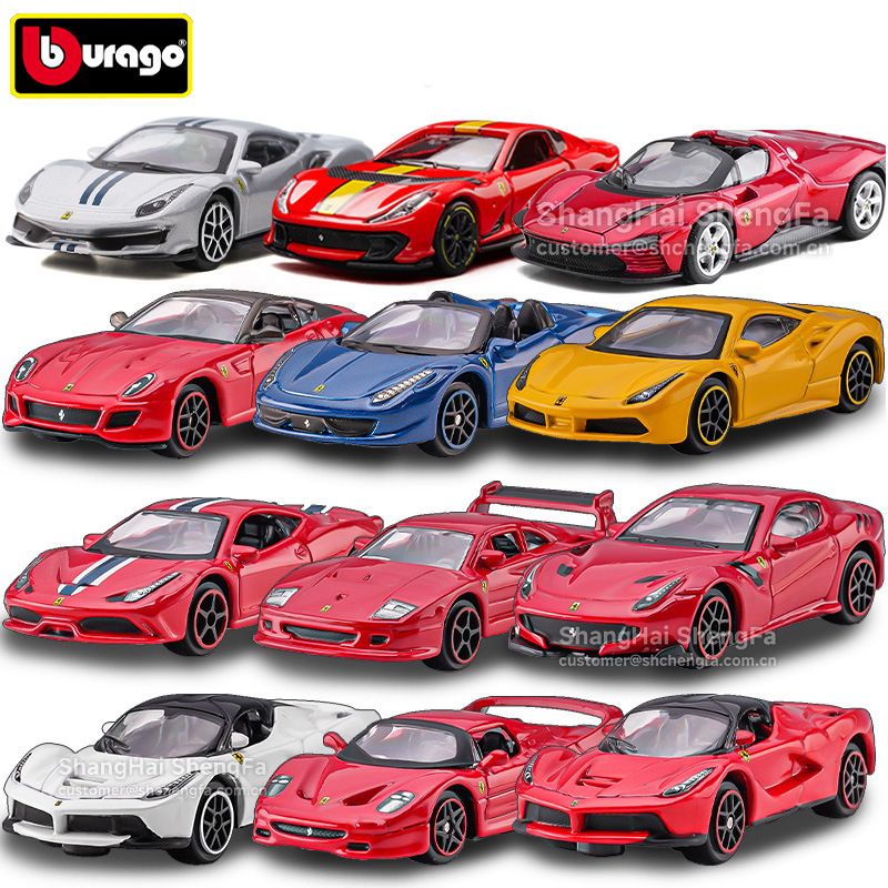 1/64 Ferrari Sf90 Laferrari F12Tdf Alloy Car Model Imitation Real Small Scale Car Model