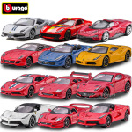 比美高1/64法拉利SF90拉法 F12TDF 合金车模仿真小比例汽车模型
