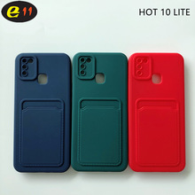新款热销适用于TEC手机HOT 10 LITE手机壳磨砂卡包源头工厂直供