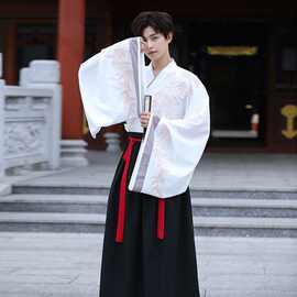 锦鲤如鱼得水中国风改良汉服男武大侠风汉元素戏服民族套装