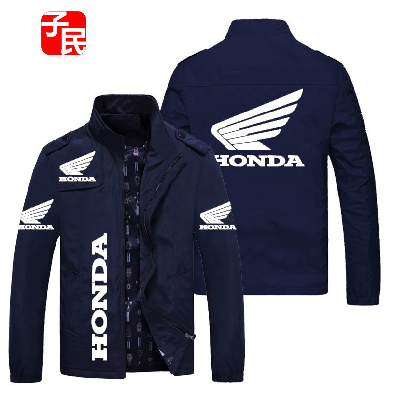New spring and autumn men's car logo jacket fashion loose European and American foreign trade over plus size pilot coat men's clothing
