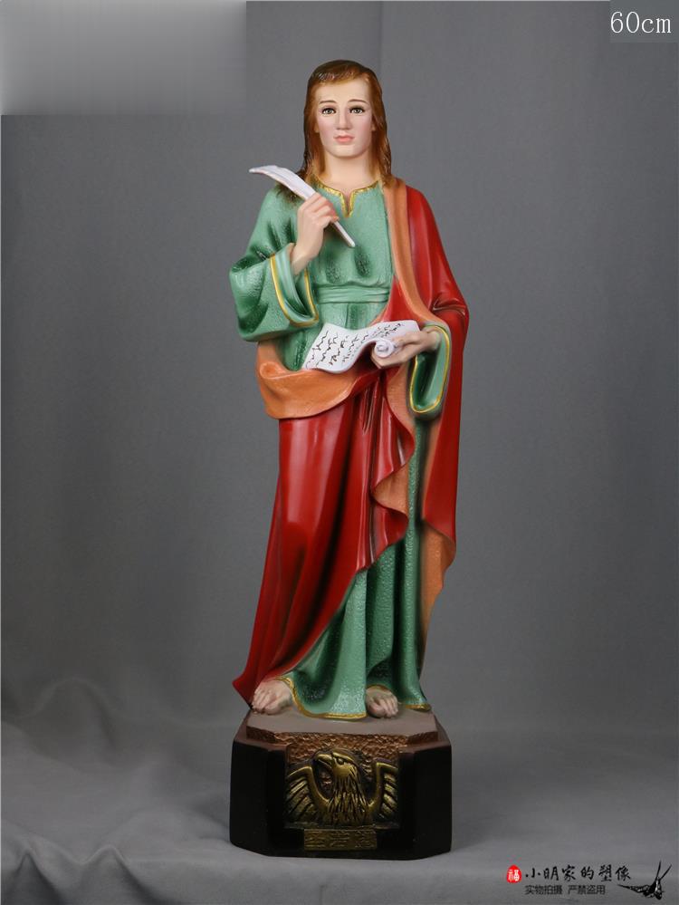 60cm San Juan Cuatro Ornamentos de Historia Santa Estatuas de Mirada Estatuas de la Iglesia Decoración de la Salón