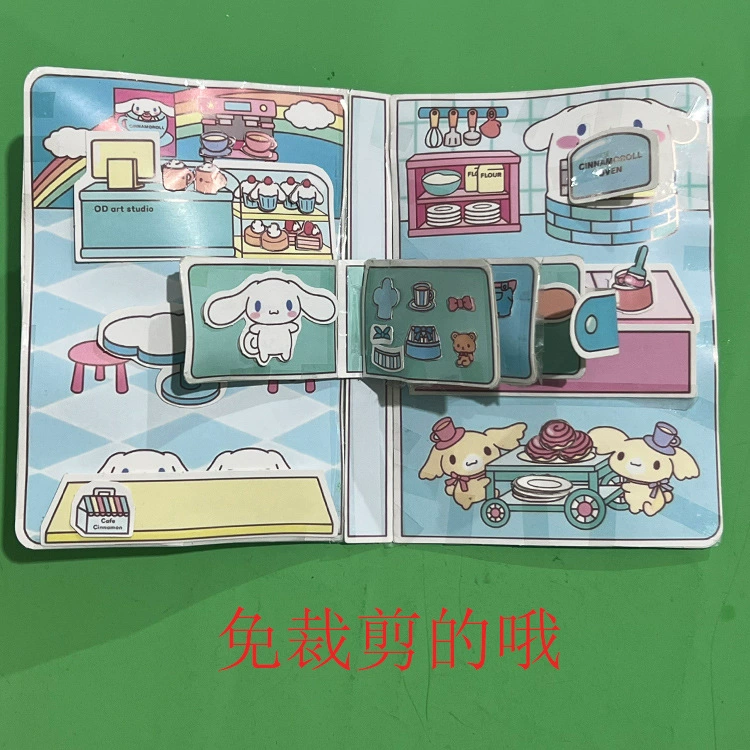 Sanrio, игрушка, слайм, книга со стикерами, ручная работа, полный набор