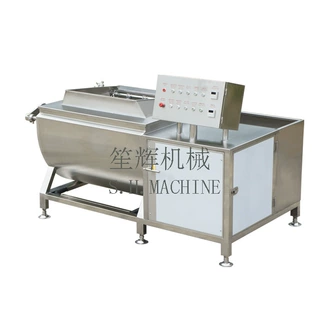 笙辉新款翻斗式小型涡流洗菜机食堂蔬菜清洗机洗果机果蔬清洗设备
