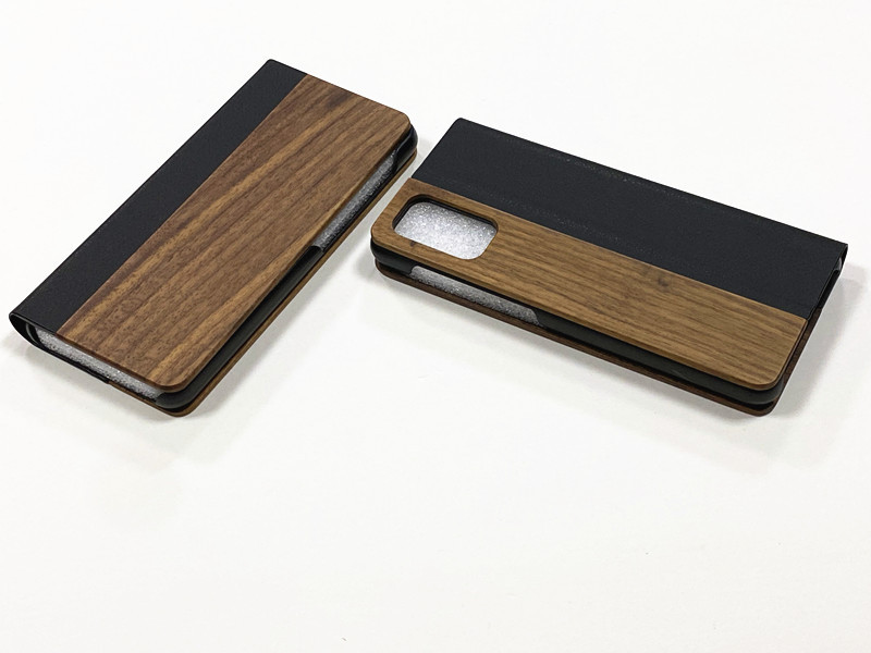 适用三星A32竹木手机外壳贴皮翻盖式Samsung系列保护套厂家定制