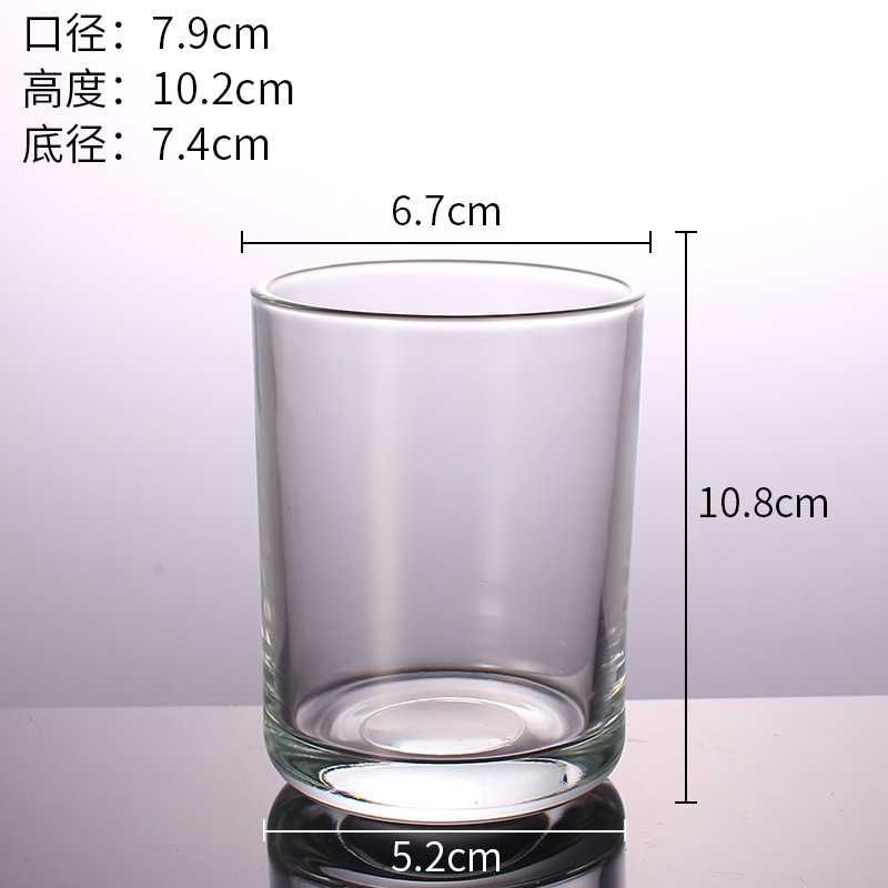 卸売透明ガラスキャンドルカップ diy アロマキャンドルカップキャンドルホルダー正方形ラウンドキャンドルカップロゴ付き|undefined