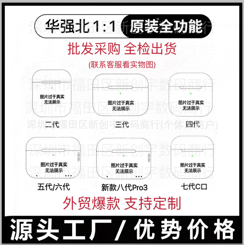Huaqiangbei 1:1 New Pro3 Fourth Generation, Compatible with Fifth, Sixth, Seventh, and Eighth Generations of Apple Bluetooth Noise-Canceling Headphones, Cross-Border Hot Item Huaqiangbei 1:1 New Pro3 Fourth Generation, Compatible with Fifth, Sixth, Seventh, and Eighth Generations of Apple Bluetooth Noise-Canceling Headphones, Cross-Border Hot Item