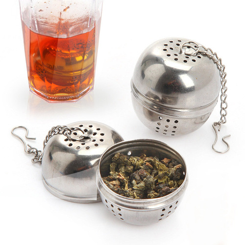 Home Stainless Steel Tea Ball Tea Filter Wall Mountable Tea Leaf Filter Creative Tea Pourer Hot Pot Seasoning Ball Filter