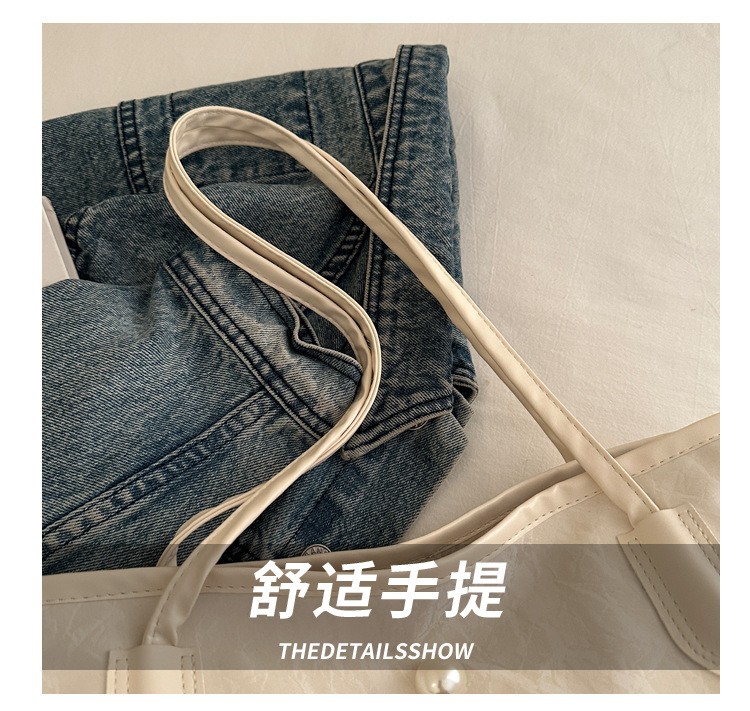 Casual work commuting bag for women, large capacity, new Spring 2025, stylish and simple single-shoulder shopping bag tote bag undefined